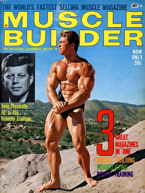 Ларри Скотт, Larry Scott, Обложка журнала Muscle Builder №7, октябрь 1966 года