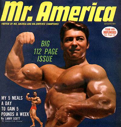 Ларри Скотт, Larry Scott, Обложка журнала Mr America №8, август 1965 года
