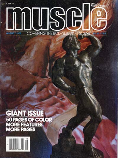 Ларри Скотт, Larry Scott, Обложка журнала Muscle Builder №1, август 1978 года