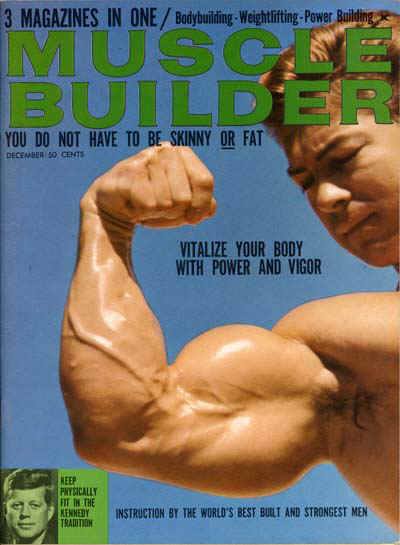 Ларри Скотт, Larry Scott, Обложка журнала Muscle Builder №9, декабрь 1966 года