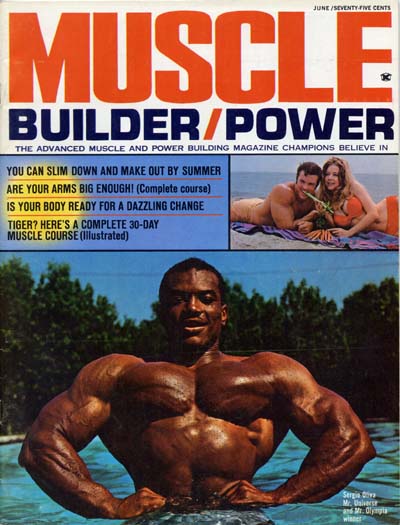 Сержио Олива, Sergio Oliva, Обложка журнала Muscle Builder №5, июнь 1970 года