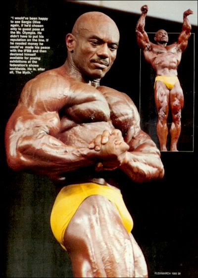 Сержио Олива, Sergio Oliva на турнире Мистер Олимпия 1984
