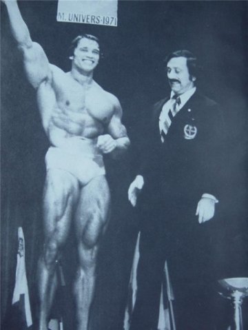 Арнольд Шварценеггер, Arnold Schwarzenegger на турнире Мистер Олимпия 1971