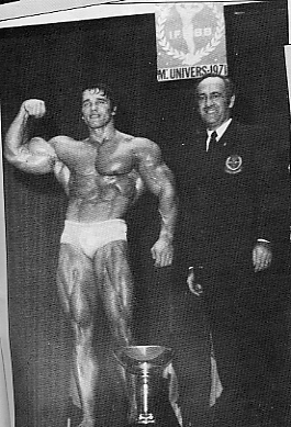 Арнольд Шварценеггер, Arnold Schwarzenegger на турнире Мистер Олимпия 1971