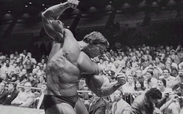 Арнольд Шварценеггер, Arnold Schwarzenegger на турнире Мистер Олимпия 1974