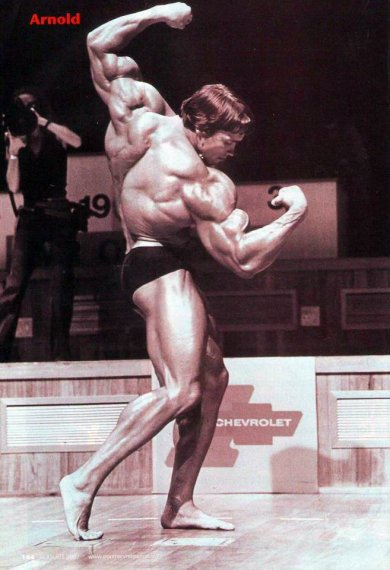 Арнольд Шварценеггер, Arnold Schwarzenegger на турнире Мистер Олимпия 1975