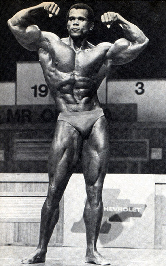 Серж Нюбре, Serge Nubret на турнире Мистер Олимпия 1975