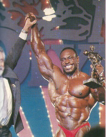 Ли Хейни, Lee Haney на турнире Мистер Олимпия 1991 вместе с Джо Уайдер