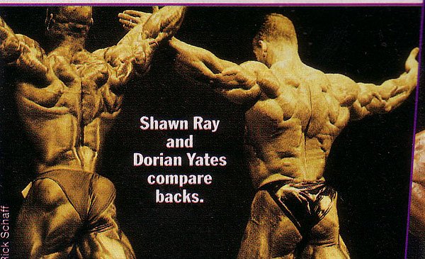 Шон Рэй, Shawn Ray на турнире Мистер Олимпия 1996 вместе с Дориан Ятс