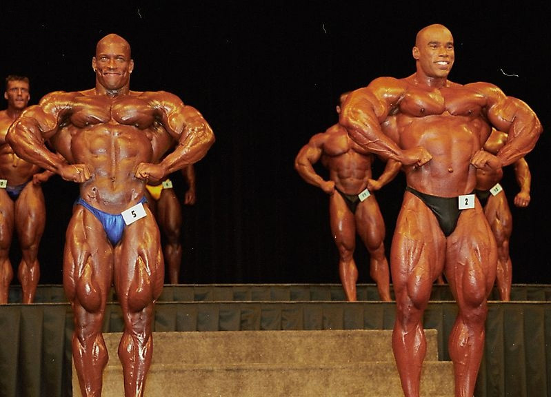 Кевин Леврон, Kevin Levrone на турнире Мистер Олимпия 1997 вместе с Шон Рэй