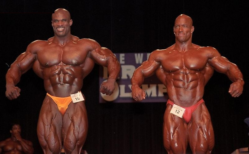 Ронни Колеман, Ronnie Coleman на турнире Мистер Олимпия 1998 вместе с Шон Рэй