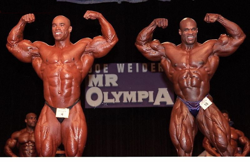 Кевин Леврон, Kevin Levrone на турнире Мистер Олимпия 1998 вместе с Ронни Колеман