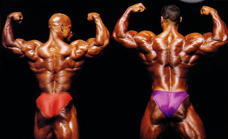 Кевин Леврон, Kevin Levrone на турнире Мистер Олимпия 1999 вместе с Шон Рэй
