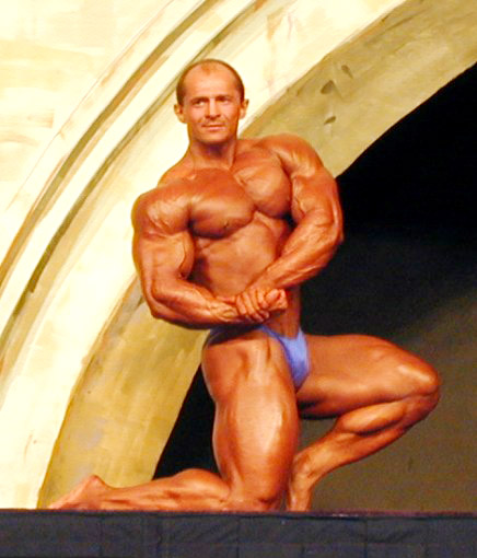 Олег Жур, Oleg Zhur на турнире Мистер Олимпия 2000