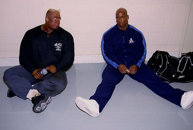 Шон Рэй, Shawn Ray на турнире Мистер Олимпия 2000 вместе с Маркус Рул