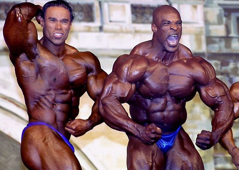 Кевин Леврон, Kevin Levrone на турнире Мистер Олимпия 2000 вместе с Ронни Колеман