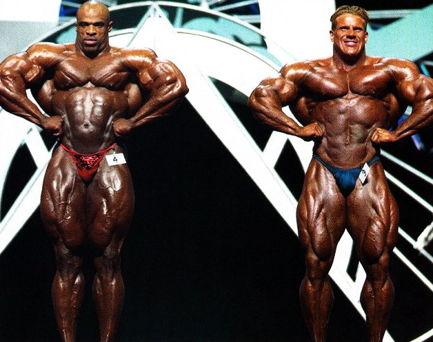 Ронни Колеман, Ronnie Coleman на турнире Мистер Олимпия 2003 вместе с Джей Катлер