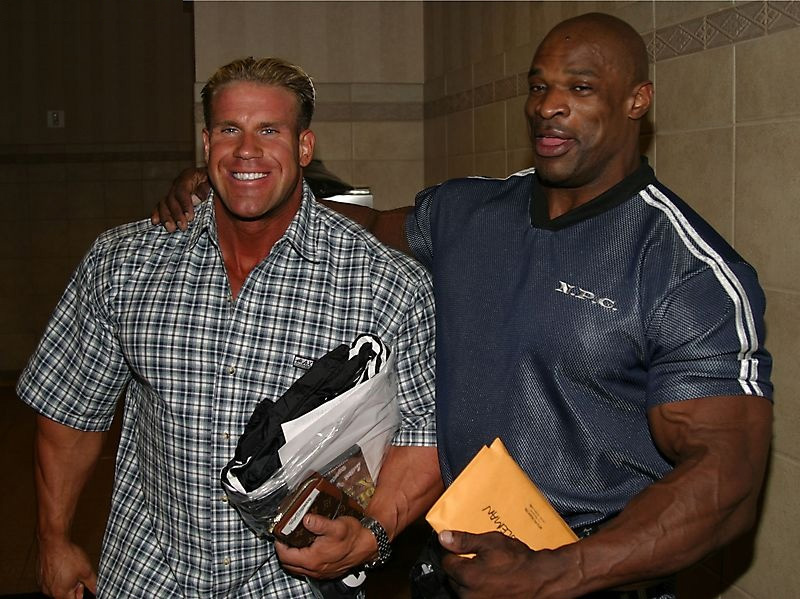 Джей Катлер, Jay Cutler на турнире Мистер Олимпия 2005 вместе с Ронни Колеман