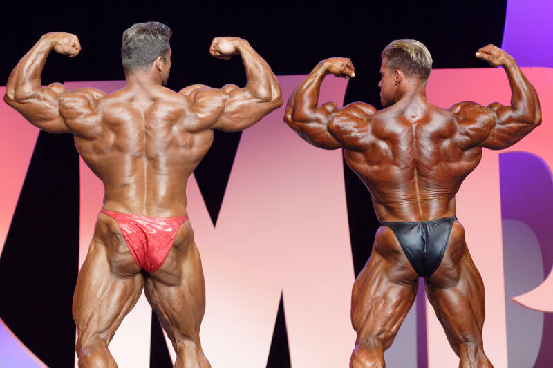 Джей Катлер, Jay Cutler на турнире Мистер Олимпия 2005 вместе с Гюнтер Шлиеркамп