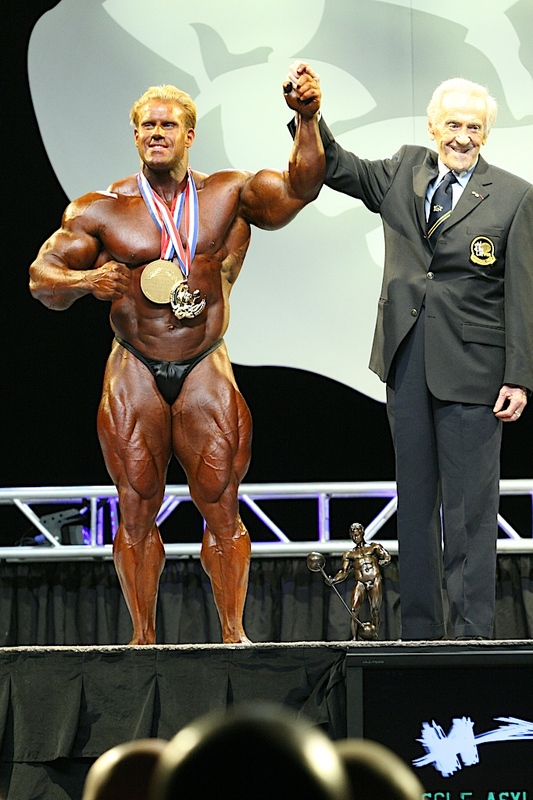 Бен Уайдер, Ben Weider на турнире Мистер Олимпия 2007 вместе с Джей Катлер