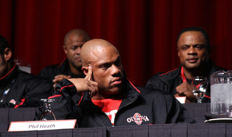 Фил Хит, Phil Heath на турнире Мистер Олимпия 2009 вместе с Сильвио Самуэль