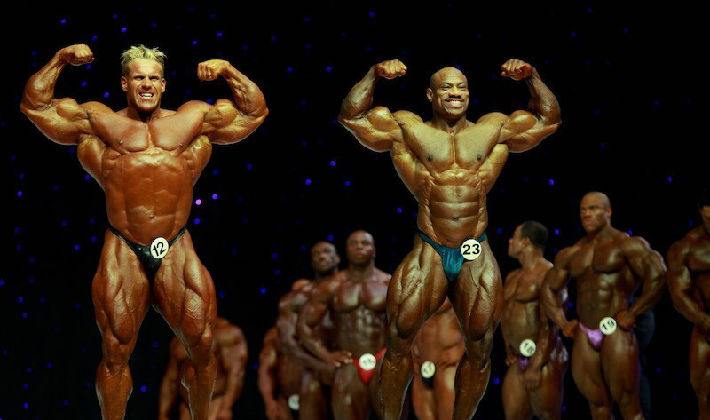 Декстер Джексон, Dexter Jackson на турнире Мистер Олимпия 2009 вместе с Джей Катлер