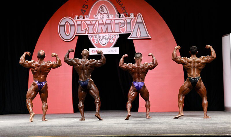 Рок Шабазз, Roc Shabazz на турнире Мистер Олимпия 2010 вместе с Майкл Валентино, Дэирил Джи, Ахмад Ахмад