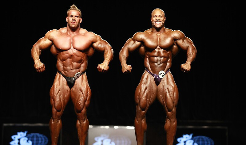 Джей Катлер, Jay Cutler на турнире Мистер Олимпия 2011 вместе с Фил Хит