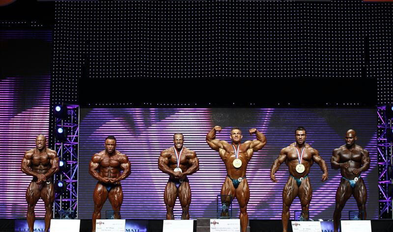 Джеймс Флекс Льюис, James Flex Lewis на турнире Мистер Олимпия 2012 вместе с Ричард Трикки Джексон, Хосе Реймонд, Дэвид Хенри, Эдуардо Корреа, Эл Аугусте