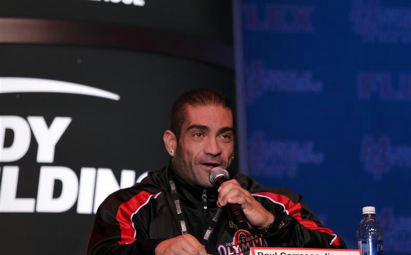 Рауль Карраско, Raul Carrasco на турнире Мистер Олимпия 2013