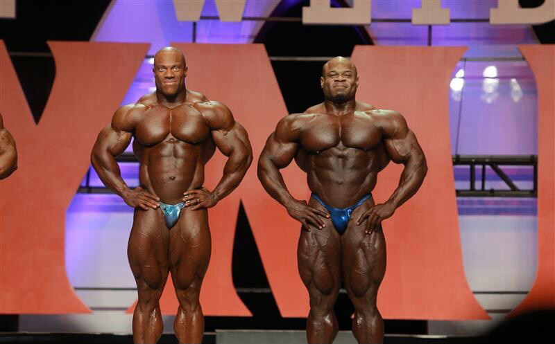 Фил Хит, Phil Heath на турнире Мистер Олимпия 2013 вместе с Кай Грин