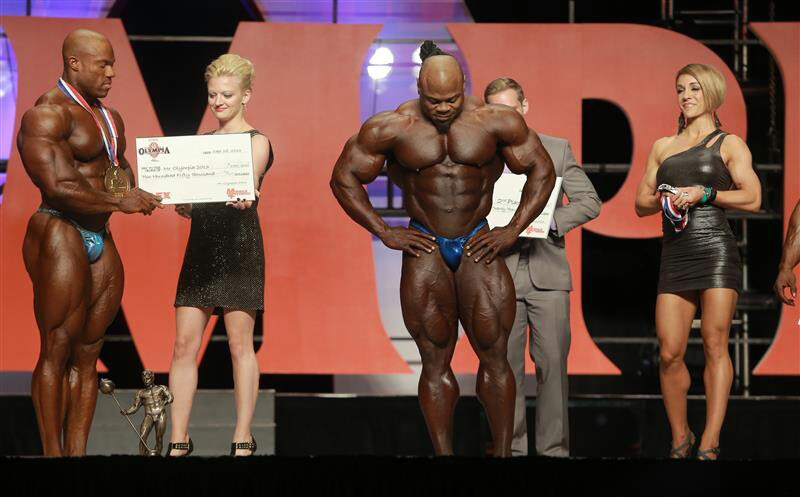 Фил Хит, Phil Heath на турнире Мистер Олимпия 2013 вместе с Кай Грин