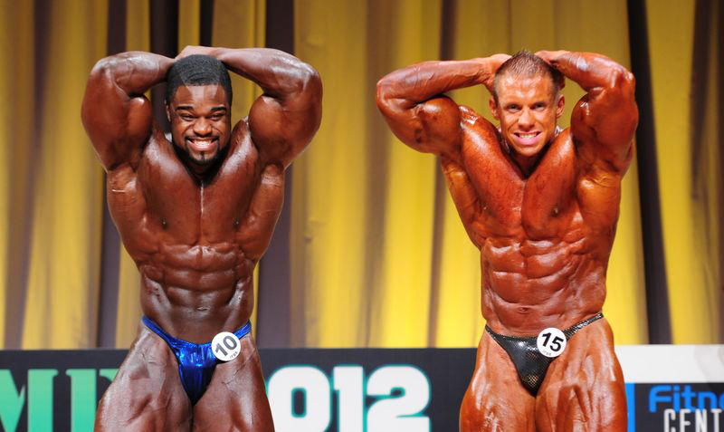 Брэндон Карри, Brandon Curry на турнире Мистер Европа Про 2012 вместе с Дэниел Тот