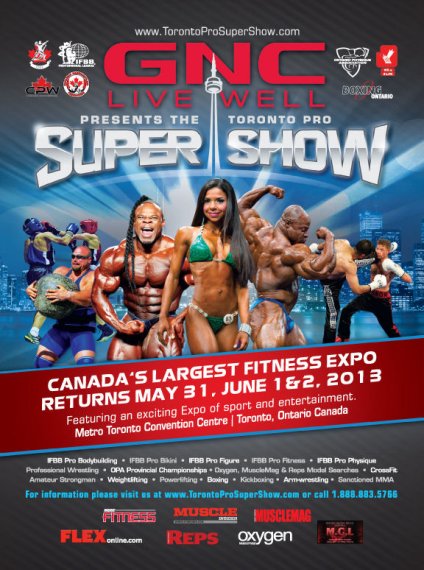Торонто Про Супершоу 2013, Toronto Pro SuperShow, 31 мая 2013, Торонто, Канада