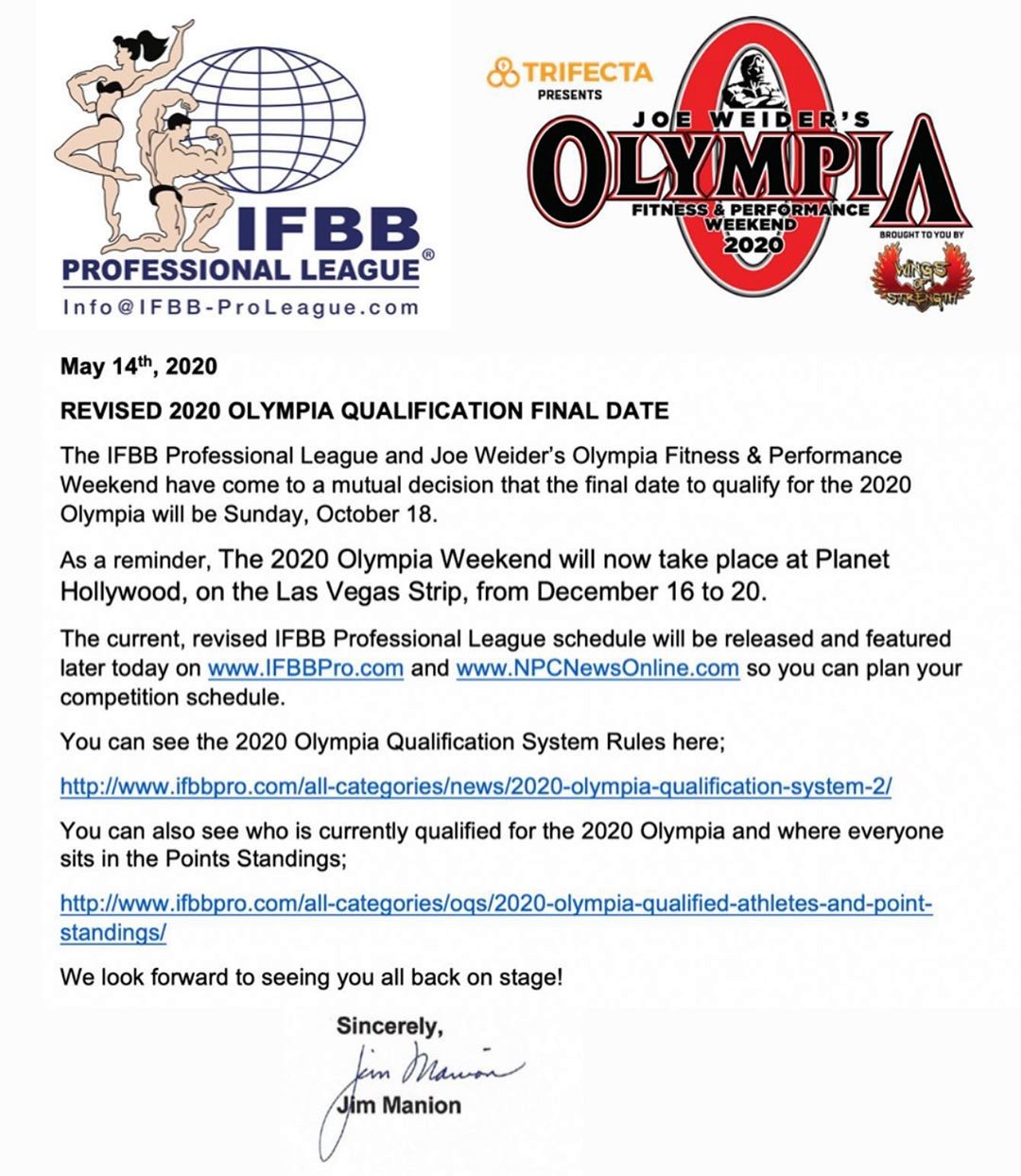 Olympia Weekend 2020