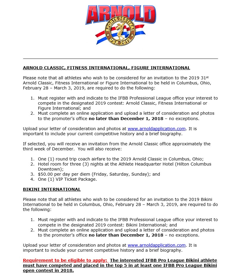 Arnold Classic USA 2019