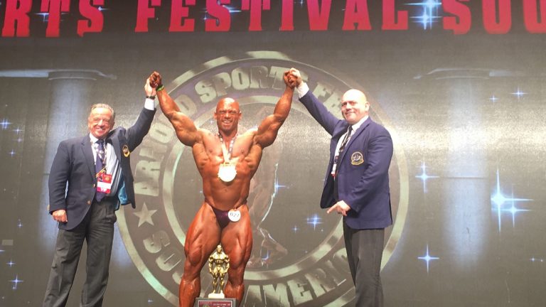 Odilon Batista Brazil has won the Overall Masters Bodybuilding title