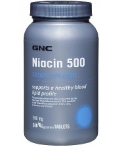 GNC Niacin 500 mg (240 капсул, 240 порций)