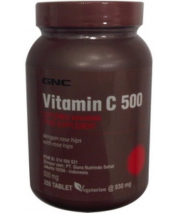 GNC Vitamin C 500 mg with Rose Hips (250 таблеток)