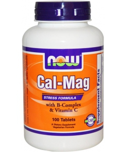 NOW Cal-Mag stress formula (100 таблеток, 50 порций)