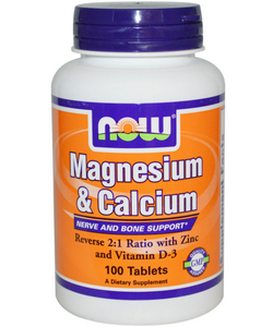 NOW Magnesium & Calcium (100 таблеток, 33 порции)