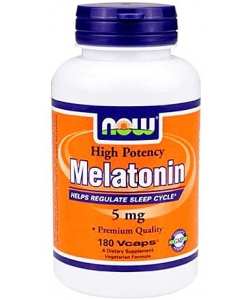 NOW Melatonin 5 mg (180 капсул, 180 порций)