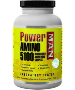 Power Man Amino 5100 (325 таблеток, 65 порций)