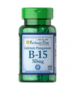 Puritans Pride Calcium Pangamate B-15 (100 таблеток, 100 порций)