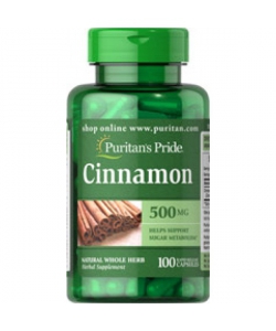 Puritan's Pride Cinnamon (100 капсул, 50 порций)