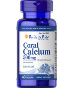 Puritan's Pride Coral Calcium (60 капсул, 30 порций)