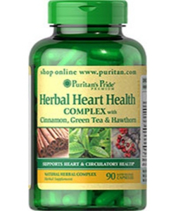 Puritan's Pride Herbal Heart Health Complex (90 капсул, 30 порций)