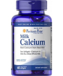 Puritan's Pride Milk Calcium (60 капсул, 30 порций)