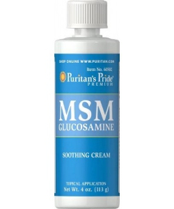 Puritan's Pride MSM Glucosamine Soothing Cream (113 грамм)