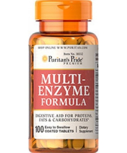 Puritan's Pride Multi-Enzyme Formula (100 таблеток, 50 порций)